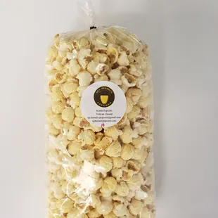 a bag of popcorn