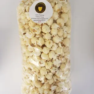 a bag of popcorn