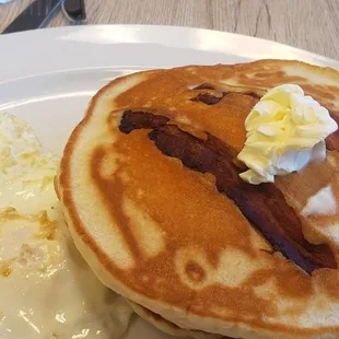 Bacon stuffed pancakes