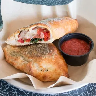 Our calzone.