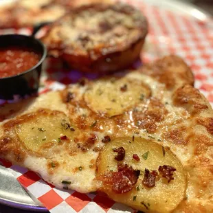 October's Pie of the Month - Baked potato pie - yum!  It's not so heavy so I laii.