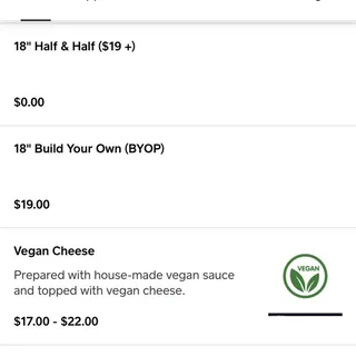 BUILD YOUR OWN PIZZA