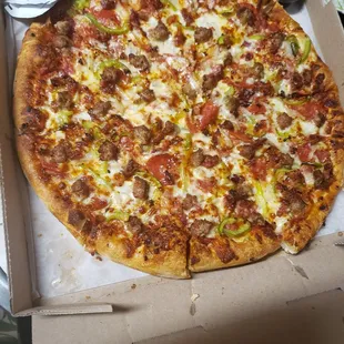 a pizza in a box