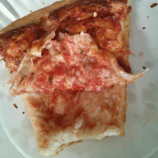 Barely any sauce :-( tastes like cheesey bread, not pizza