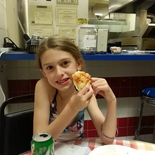 Loving the pizza