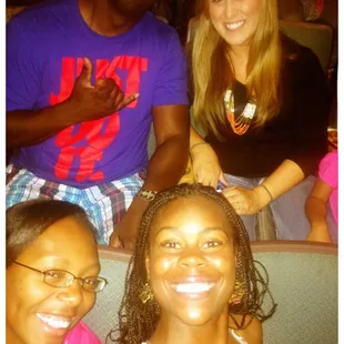 Fun &amp; goofy friends enjoying the free TMNT screening with our kiddos!