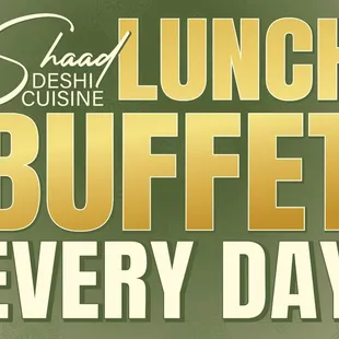 lunch buffet every day