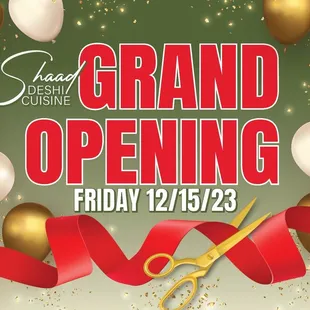 a grand opening