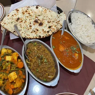 a variety of dishes