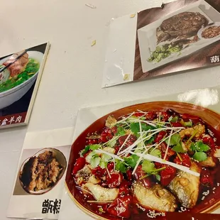 Pics of food on the wall