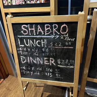 Menu prices as of December 2022