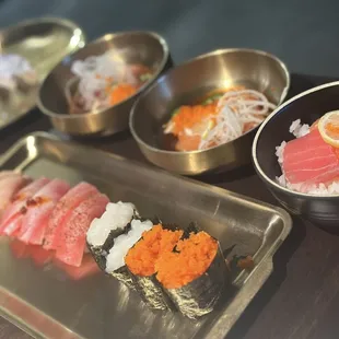 sushi, sashimi, food, sushi and sashimi