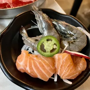 Shrimp and Salmon