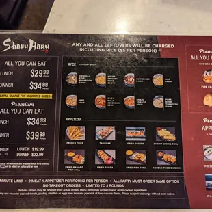 AYCE Menu 11.02.2022 front