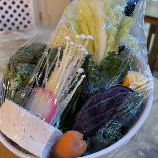 Veggies that come with the order