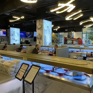 the dining area