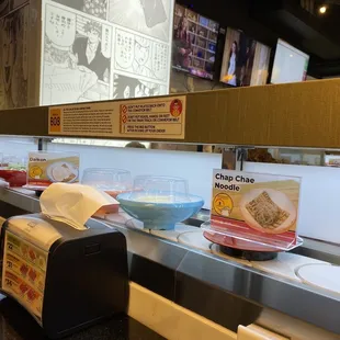 sushi and sashimi, interior