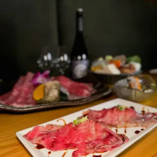 food, sushi and sashimi