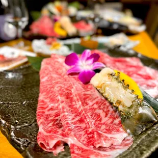 sashimi, sushi, sushi and sashimi, food
