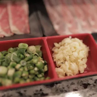 the ingredients of a meal being prepared