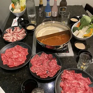 Shabu WARA premium meats for shabu shabu!!