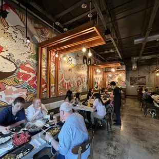 Partial view of dining area