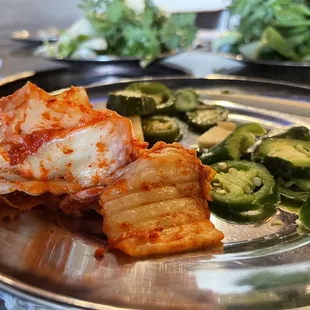 a plate of food on a table