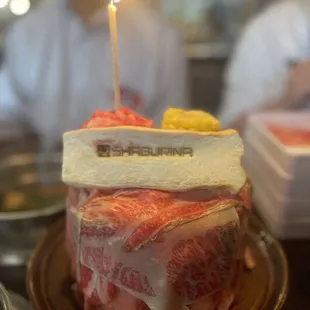 Birthday Meat Cake