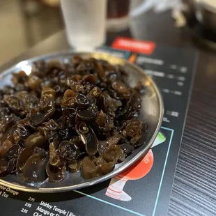 a plate of food on a table