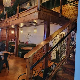 Stairway to addl seating