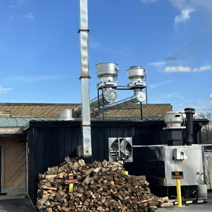 Always look for wood at BBQ joint!