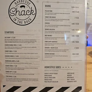 Menu 1/2