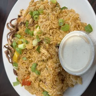 Seafood fried rice