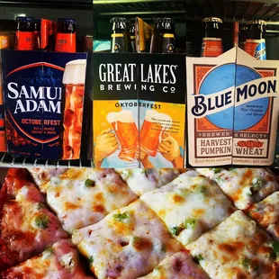 a variety of beers