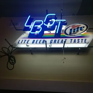 neon sign for life beer great taste