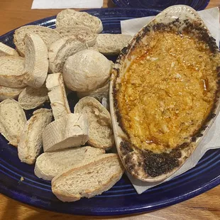 My fave! Buffalo Dip with French Bread!