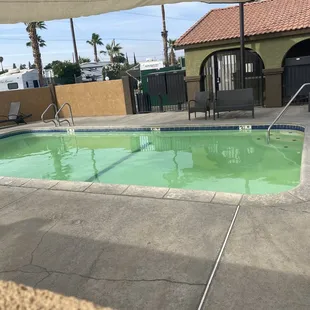 How does a pool turn this green? Oh yeah, lack of cleaning