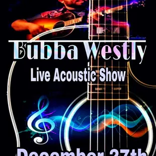 an acoustic guitar with music notes on it