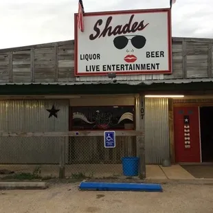 the front of the restaurant