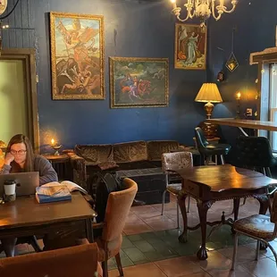 a man sitting at a table
