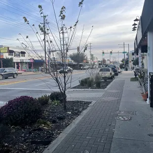 Outside storefront street