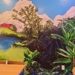 Cool mural inside