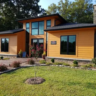 the front of the house