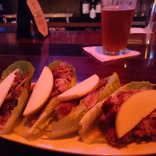 Braised Pork Lettuce Boats