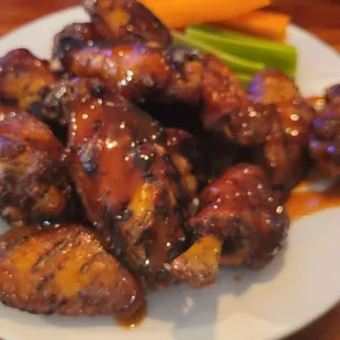 Daytona style bourbon bbq wings