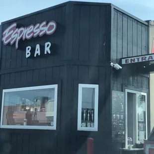 the exterior of the restaurant