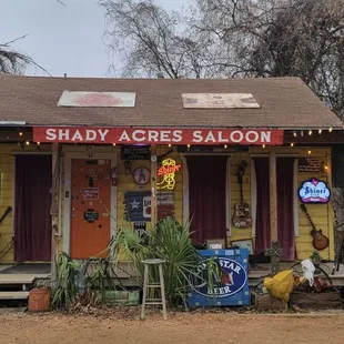 the front of the restaurant