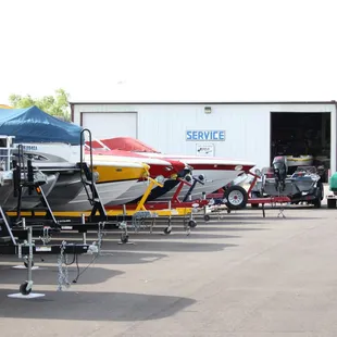 Quality used boats along with our indoor service area.