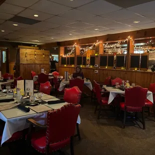 the dining room of a restaurant