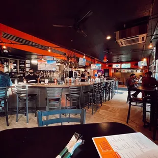interior, sushi and sashimi